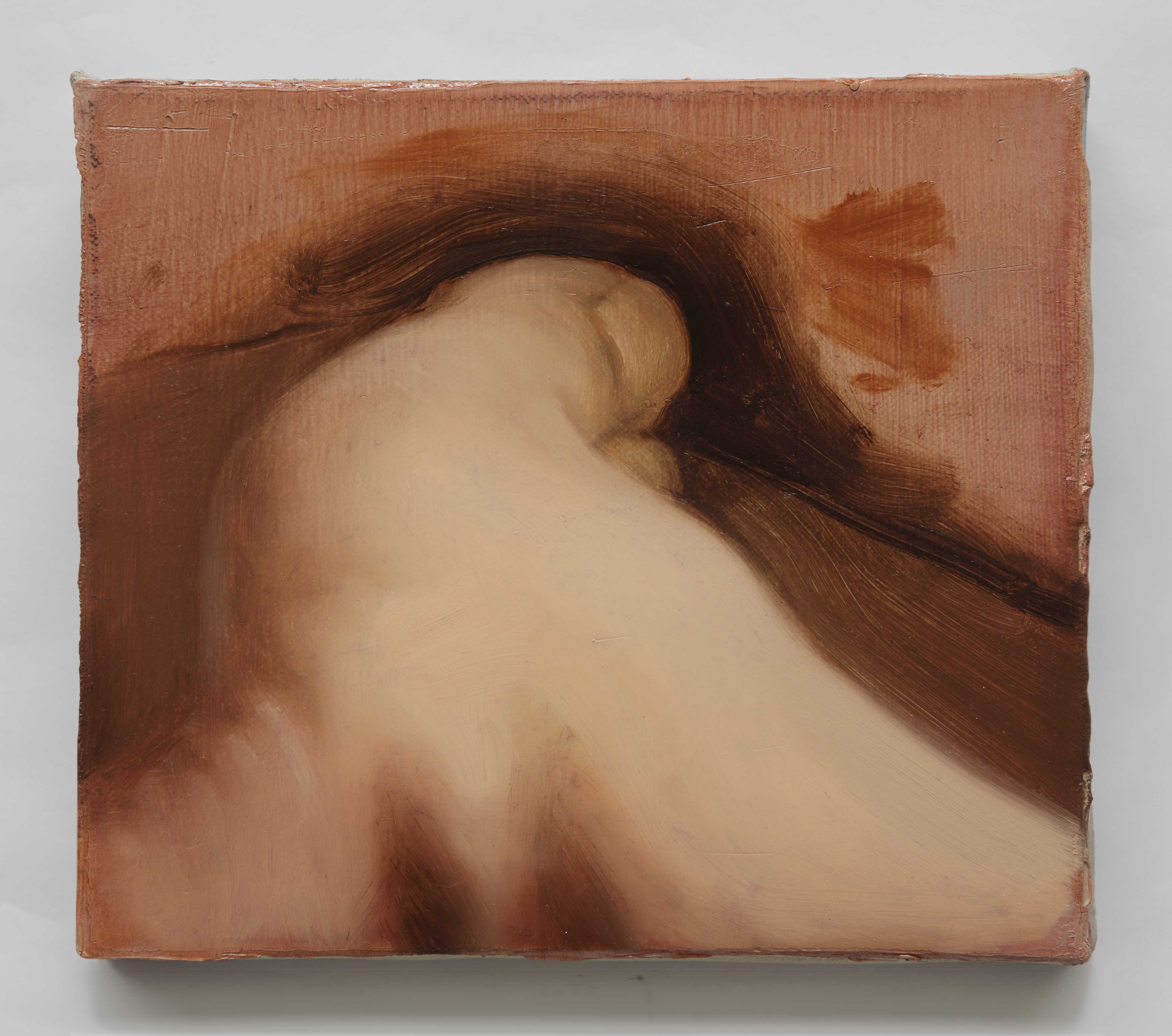 La creazione, 2017, oil on linen, 17,5 x 20 cm.
